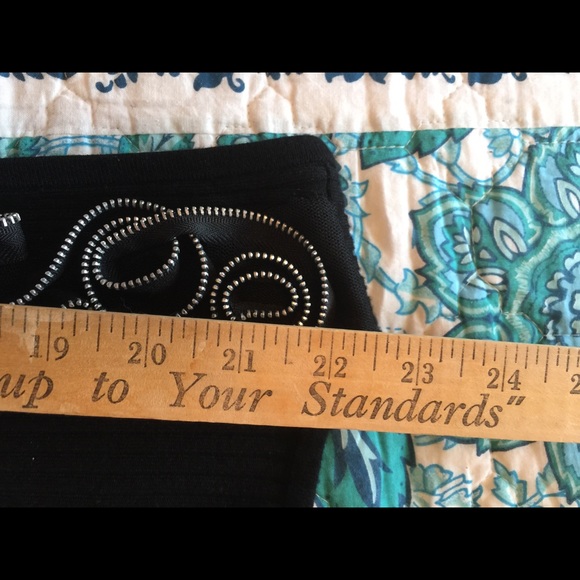 Belldini Size small zippered black ribbed tank top - Picture 5 of 7